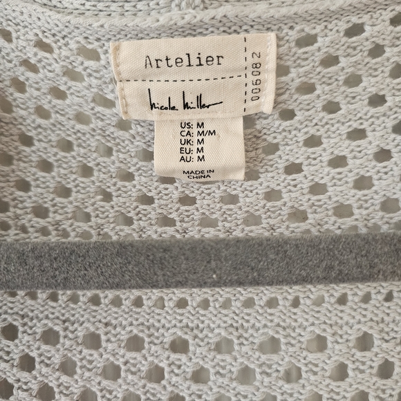 Nicole Miller Blue-Grey Sweater - Picture 2 of 3